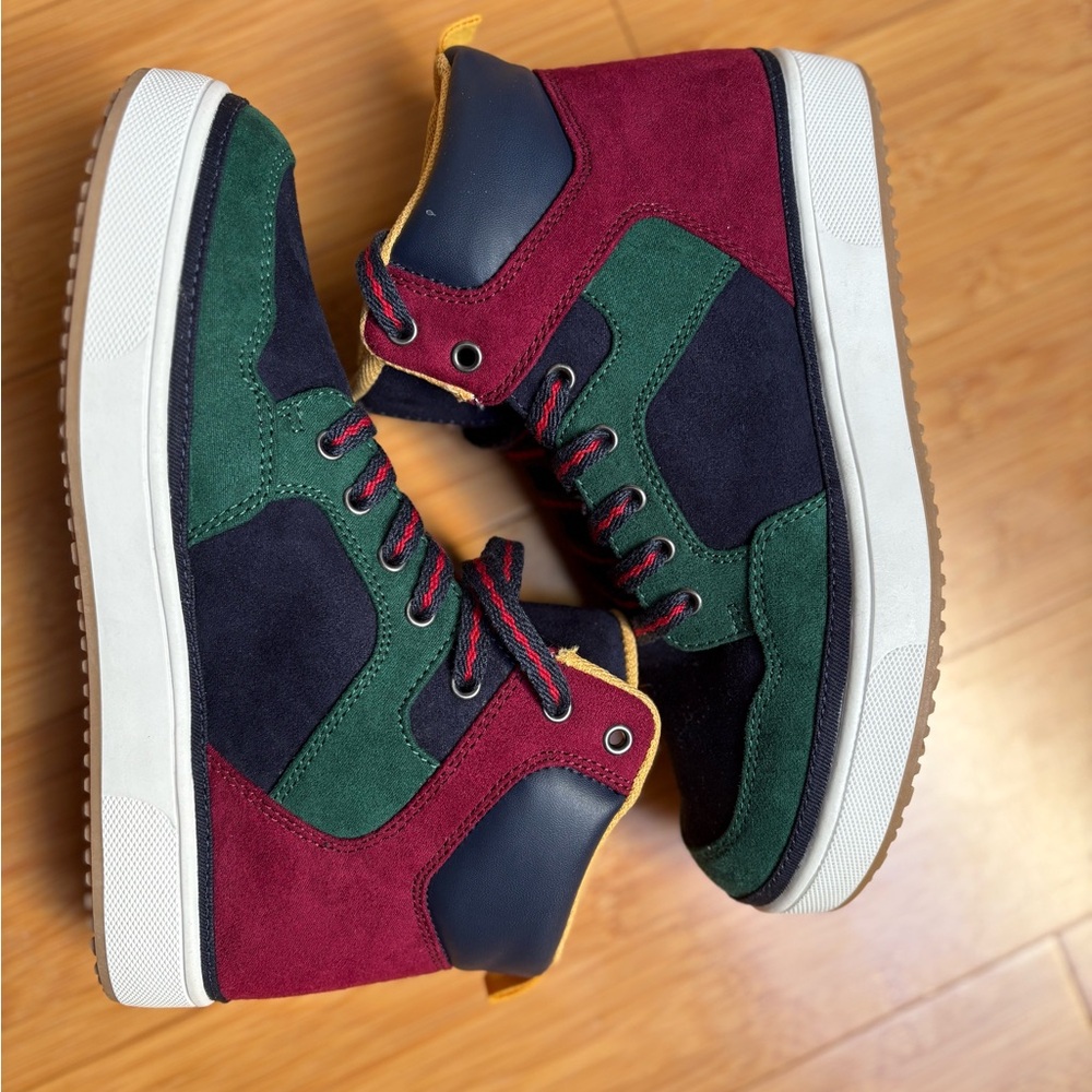 Multicolor High-Top Kids Sneakers
